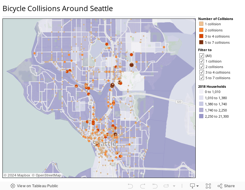 Bicycle Collisions Around Seattle 