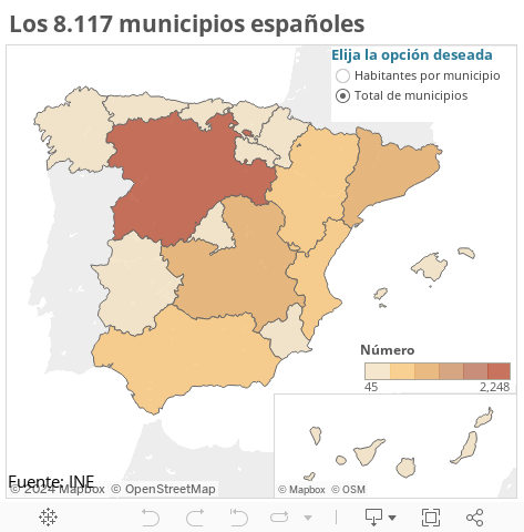 Los 8.117 municipios espaoles 