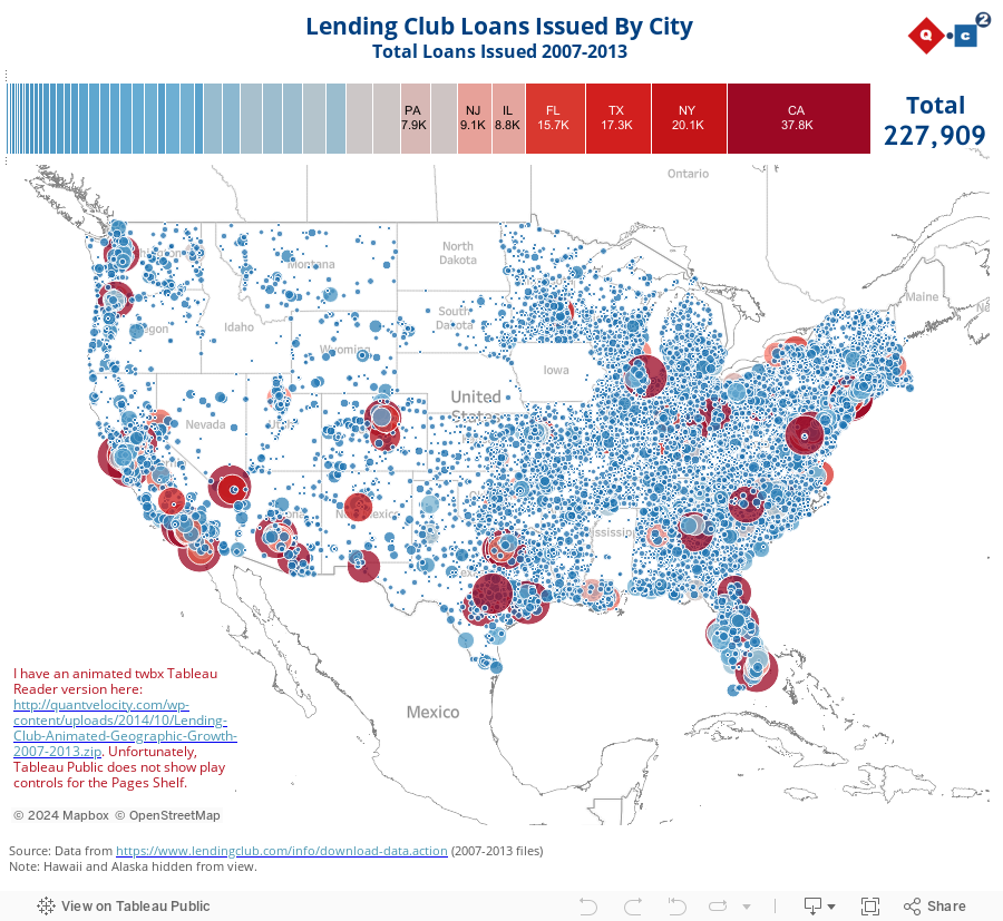 Lending Club Loan Map 